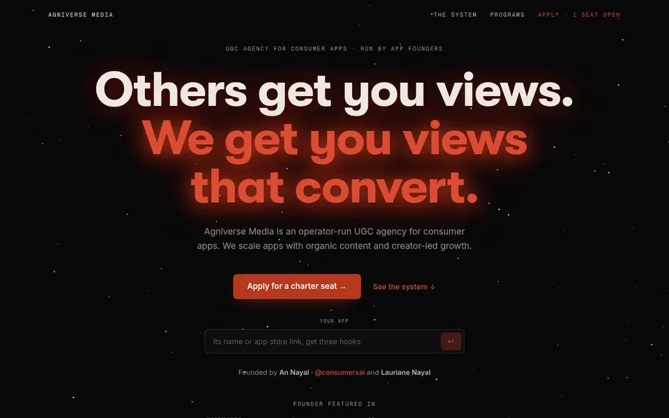 Agniverse Media homepage