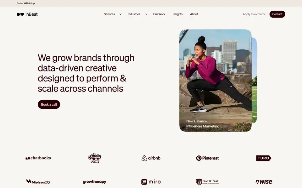 inBeat homepage